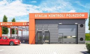 Projekt Stacji Kontroli Pojazdów z myjnią samoobsługową w Łodzi